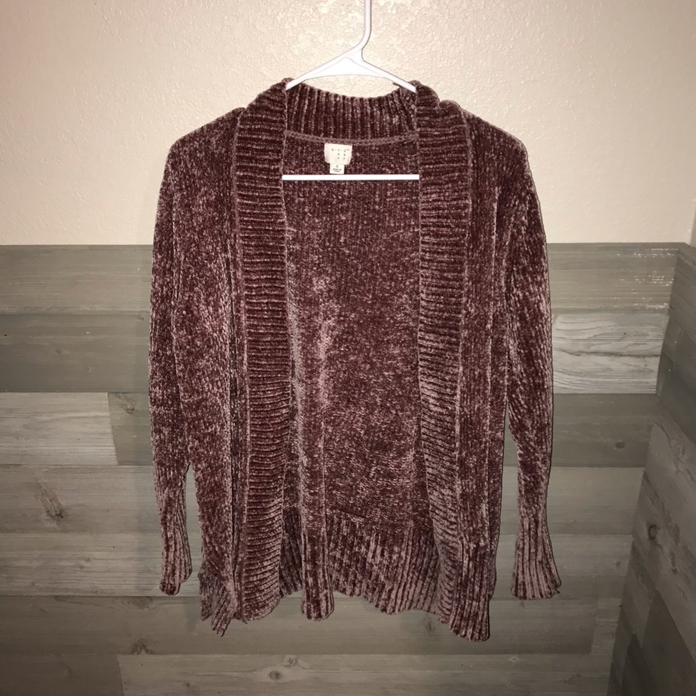 Women’s chenille cardigan